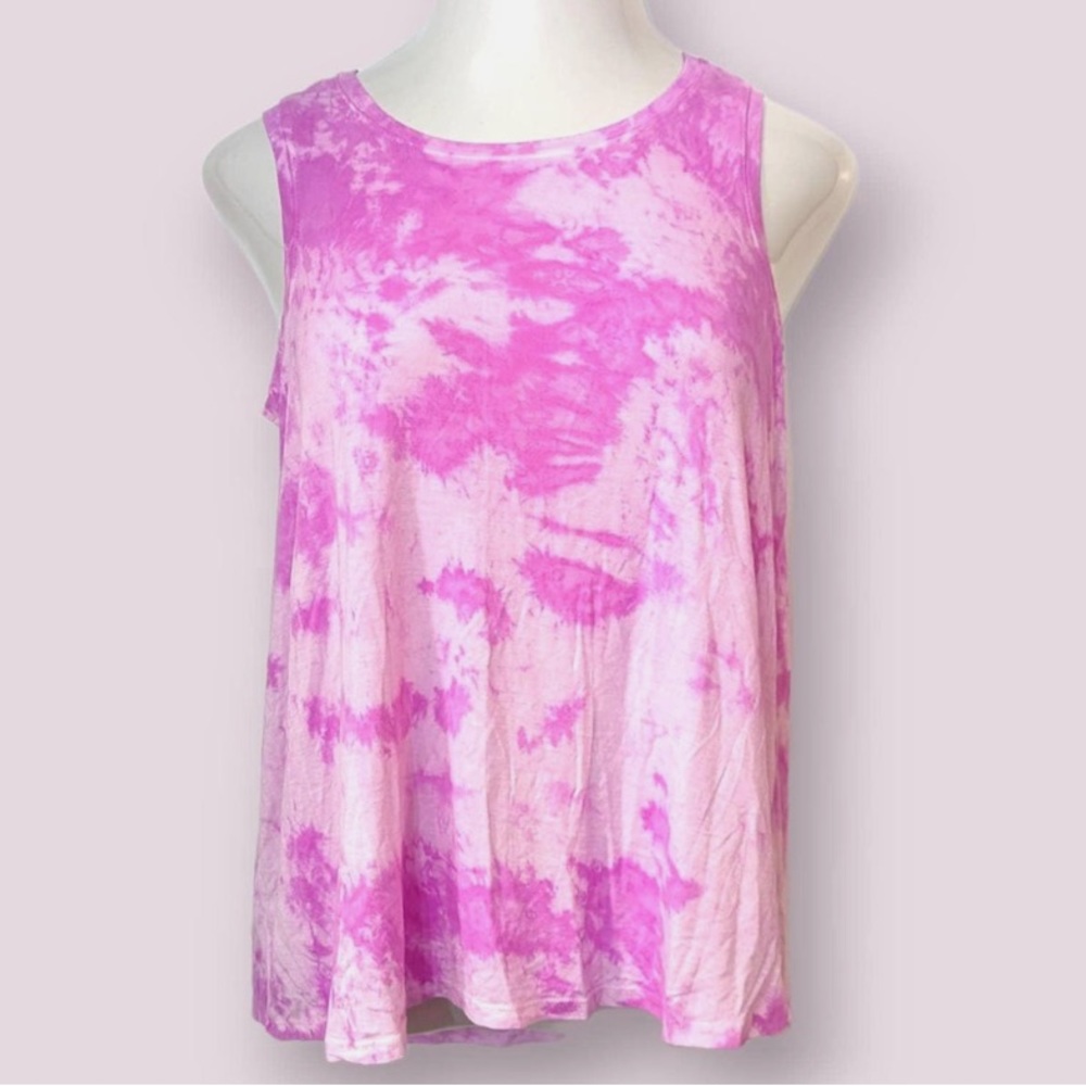 Justice Pink Tie Dye Tank Top